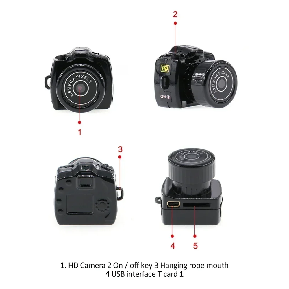 Description Picture 3 of itemMini Camera HD Video with Mic Webcam Voice Monitoring Camcorder Outdoor Sport DV Micro Cam Motorcycle DVR Audio Recorder