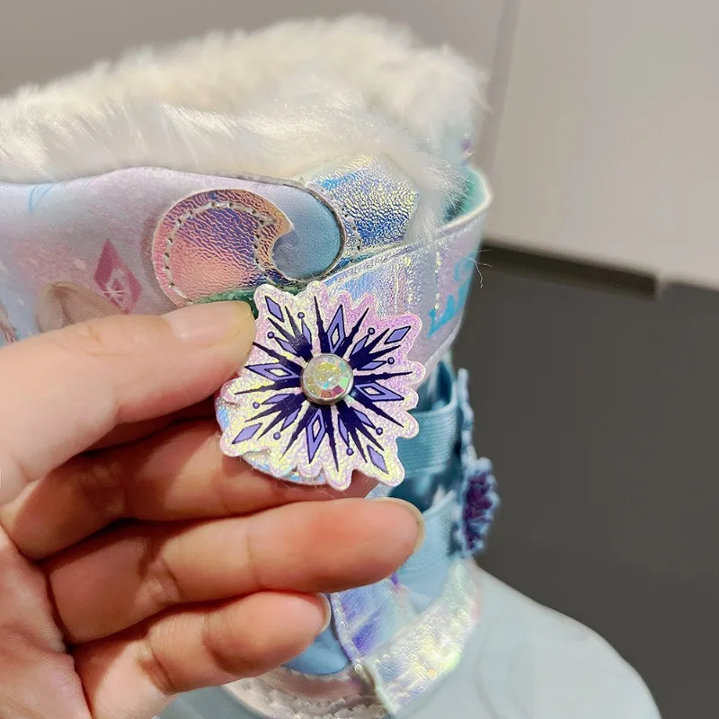 Girls Unicorn Snow Boots Waterproof Slip Resistant Cold Weather Shoes Brand Boy Girls Rubber Boots for Kids Fashion Sneakers