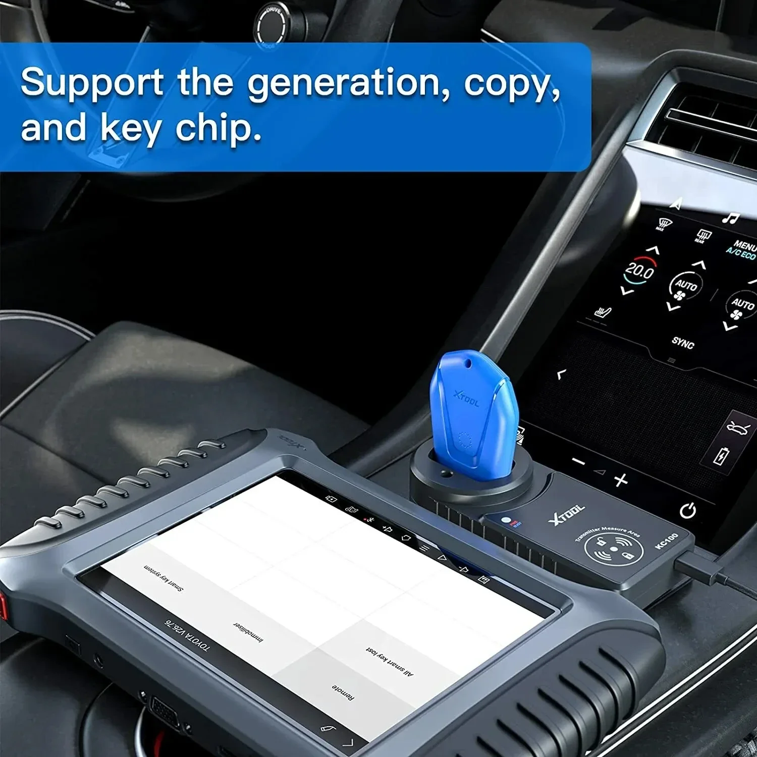 XTOOL KS01 Autoschlüssel-Programmiergerät KS-1 Smart Key Emulator für Toyota/Lexus, kompatibel mit IK618/X100 PAD3, bei Komplettverlust aller Schlüssel mit KC100 KC501 – Detail 6