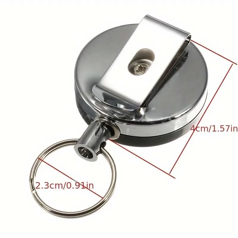 Retractable Metal Wire Keychain 2