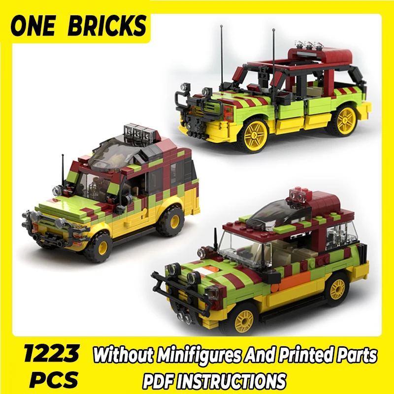 

Technical Moc Bricks Dinosaur Movies Model Exploration Car Modular Building Blocks Gifts Toys For Children DIY Sets Assembling