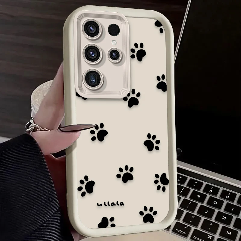 Adorable Black Line Pet-Themed Phone Case