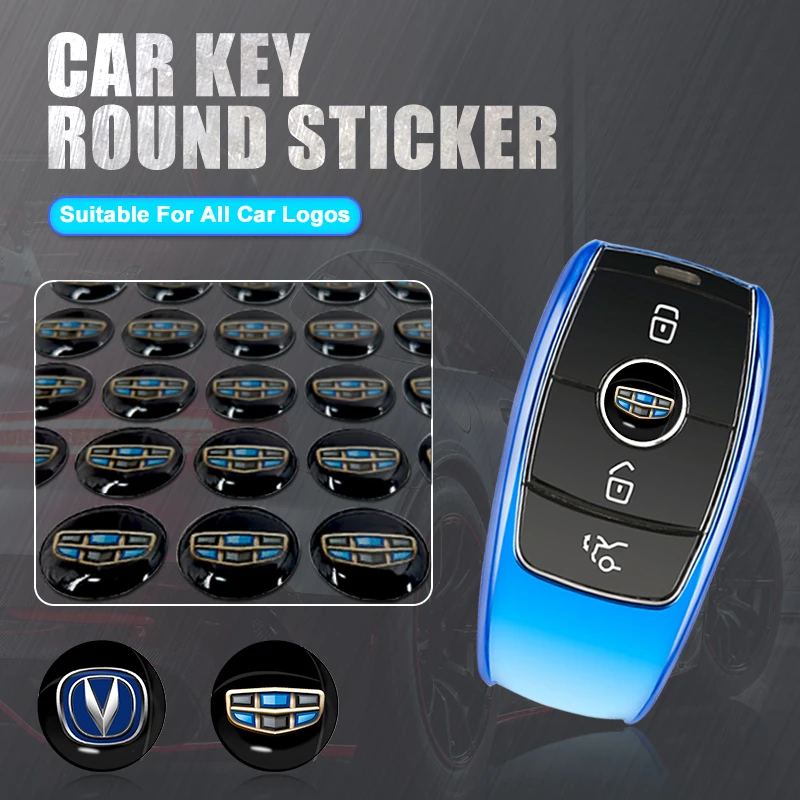 10pcs Car Key Sticker Decoration Stickers Auto Interior Accessories for