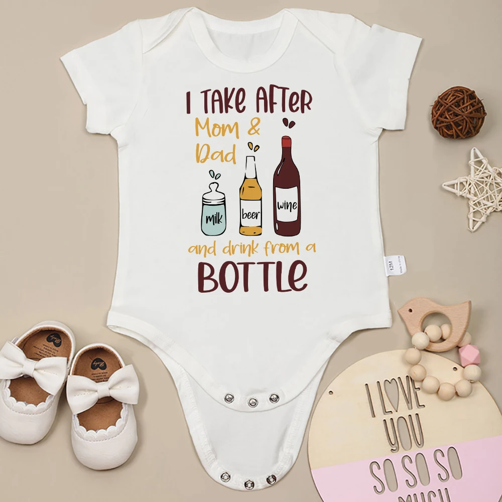 

Funny Pattern Newborn Clothes Fashion Creative Cute Baby Boys Girls Onesies European Style Harajuku Infant Romper Fast Delivery