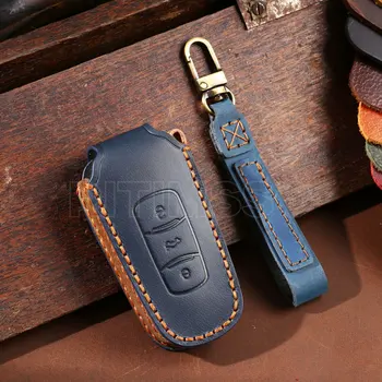 Custodia per chiave a distanza per auto in pelle Shell Fob per Geely Atlas Boyue NL3 EX7 Emgrand X7 EmgrandX7 SUV GT GC9 Borui Protector Holder - Custodia per chiave a distanza per auto in pelle Shell Fob per Geely Atlas Boyue