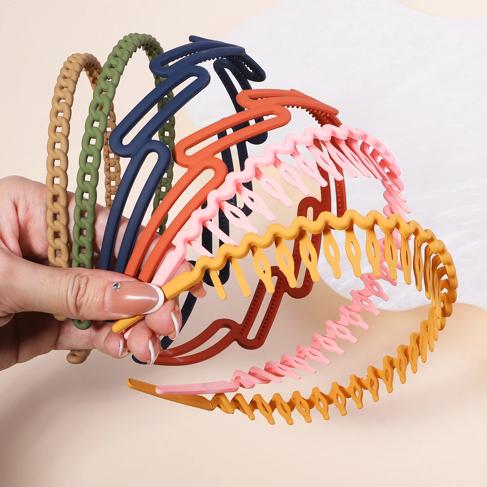 2022 Best Selling New Styles Fashion Wave Resin All match Scrub Wavy Hair  Band Headband for Women Girl Hair Accessories Headwear| | - AliExpress