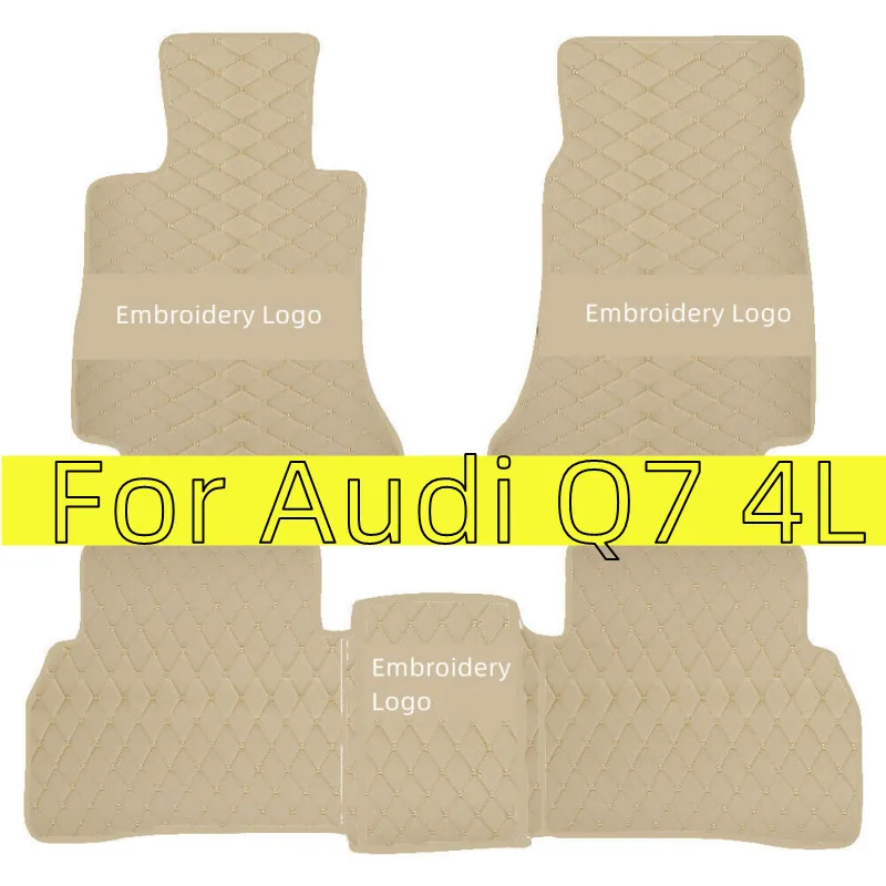 

Car Floor Mats For Audi Q7 4L MK1 2005~2015 Luxury Leather Rug Anti Dirt Carpet Durable Auto Mat Set Car Interior Accessories