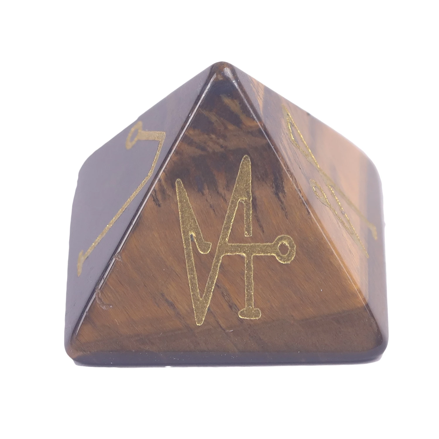 Genuine Amethyst Crystal Pyramid Energy Healing Stone Jewelry