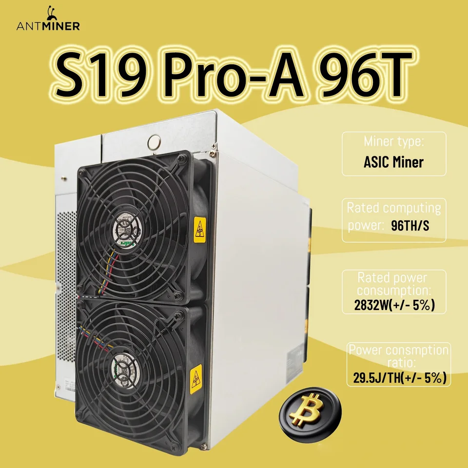 New Antminer S19 Pro-A 96Th/s 2832W BTC Miner Mining Machine Asic Miner  Bitmain Antminer S19 Pro A Bitcoin Miner With PSU - AliExpress