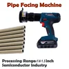 Ghion Chion Tube facing machine pipe port processing squaring machine for orbital tube welding used in semiconductor industry 1