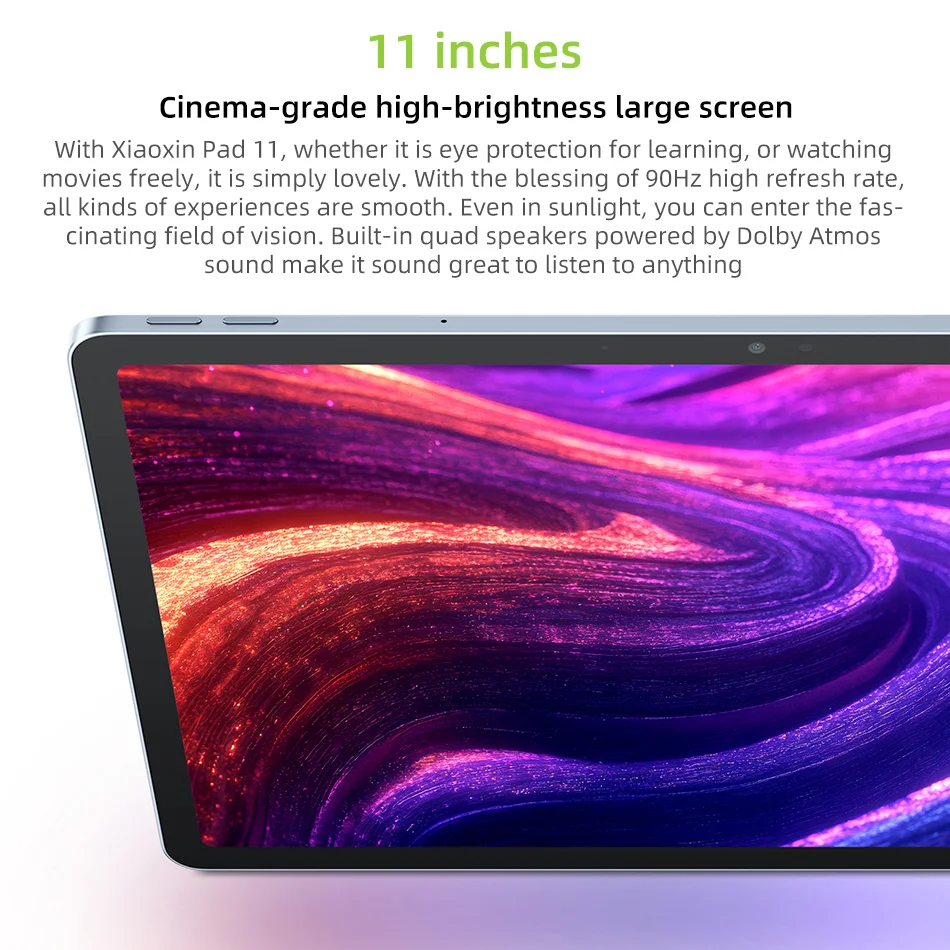 오리지널 레노버 샤오신 패드 11 글로벌롬 미디어텍 디멘시티 6300 7040mAh 128GB/256GB 90Hz 8MP 카메라 2.5K LCD 디스플레이 태블릿