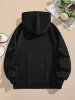 Letter Print Hoodie, Drawstring Long Sleeve Casual Hooded Sweatshirt For Winter & Fall, Women's Clothing 6