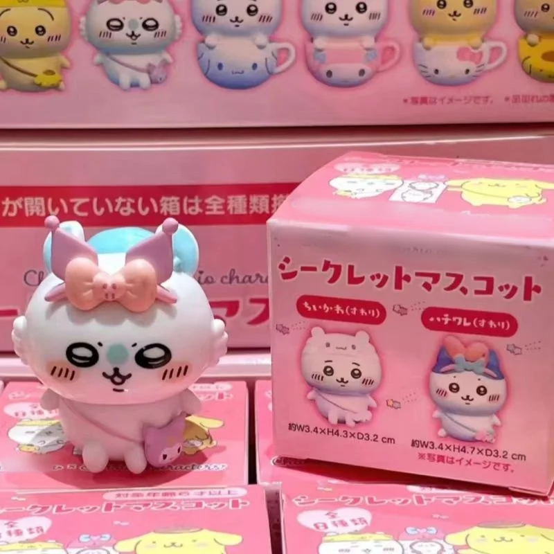 Yiji Anime-Figuren Cartoon-Becher Yiji Hachiware Usagi Niedliche Cartoon-Figuren-Modelle Sammlerstücke Deko-Box Spielzeug Geschenk