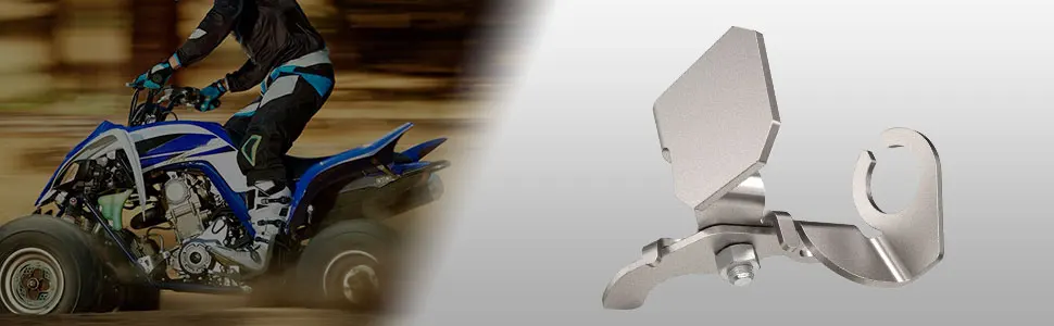 NICECNC Für Yamaha YFZ450R Bremsschlauchhalter 2009-2023 2017 2018 2019 2012 Korrosionsbeständigkeit Hochwertiges ATV-Zubehör – Detail 3