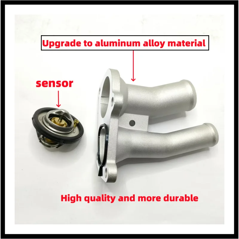 Thermostat housing cover thermostat housing coolant flange for Ford C-Max Focus Fusion Mondeo Fiesta 1707050 2S6G-9K478-BD 2S6G-9K478-BC