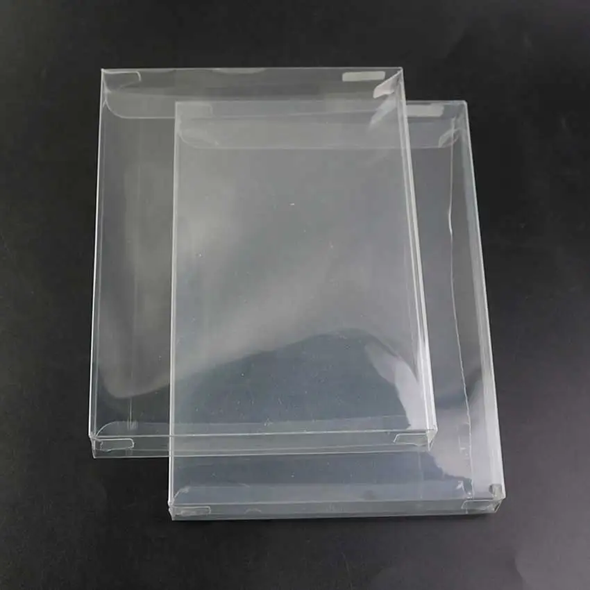 YuXi Clear Transparent Game Cartridge Box Case - Premium Plastic PET Protector