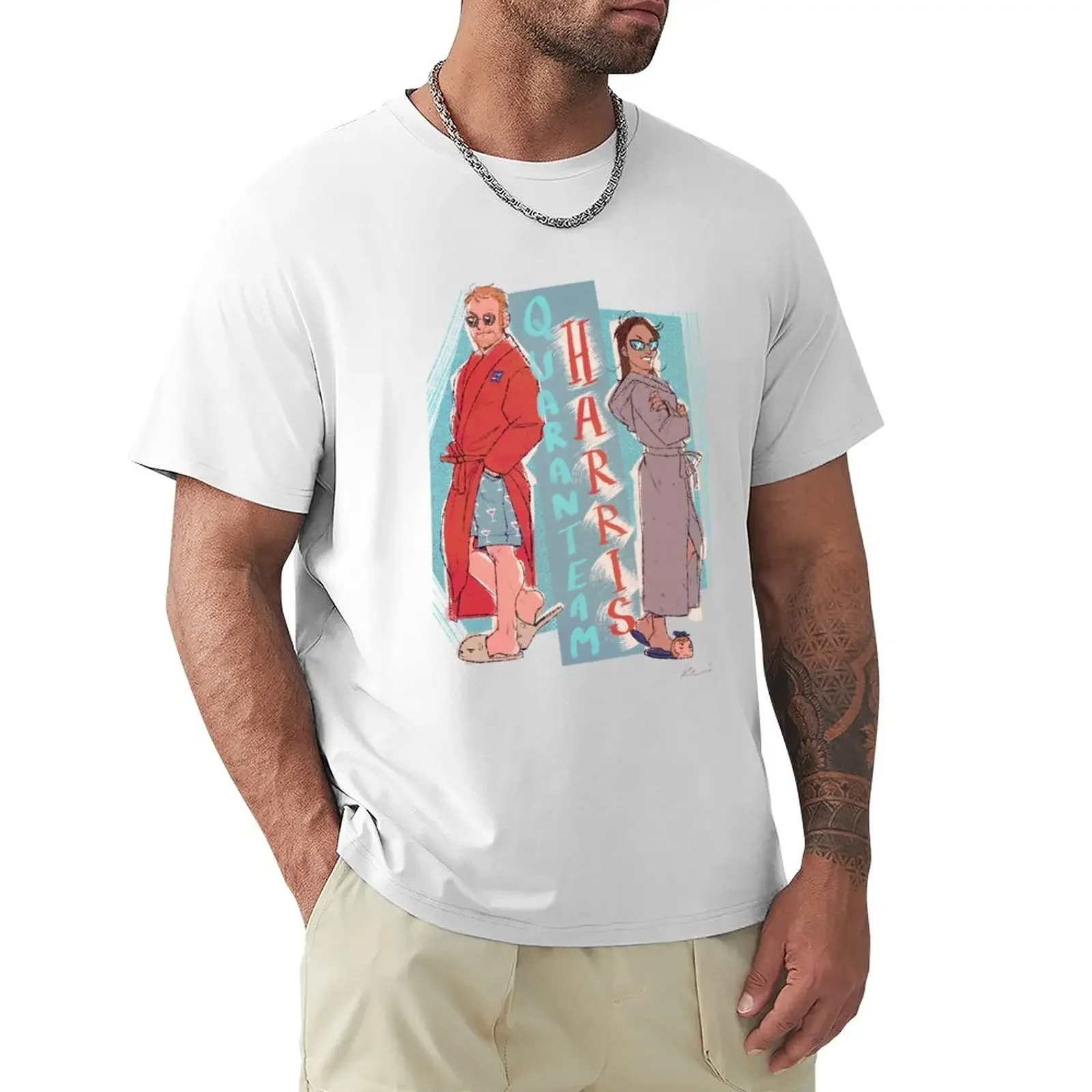 

QuaranTeam Harris!! T-Shirt summer tops customs design your own men t shirts