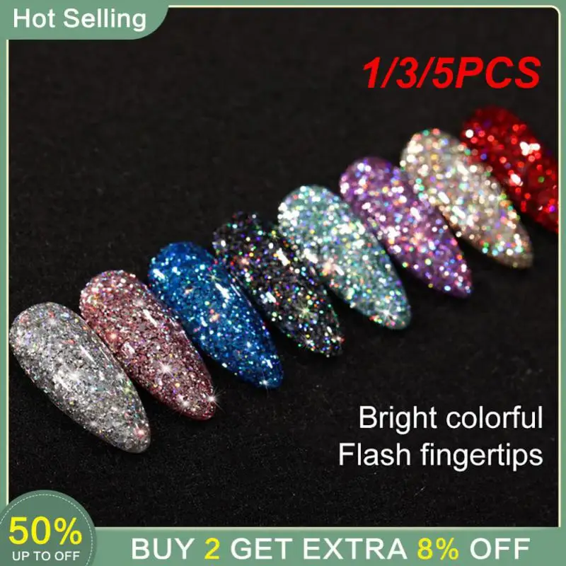 

Блестящие полуперманентные Блестки для ногтей, 1/3/5 шт.