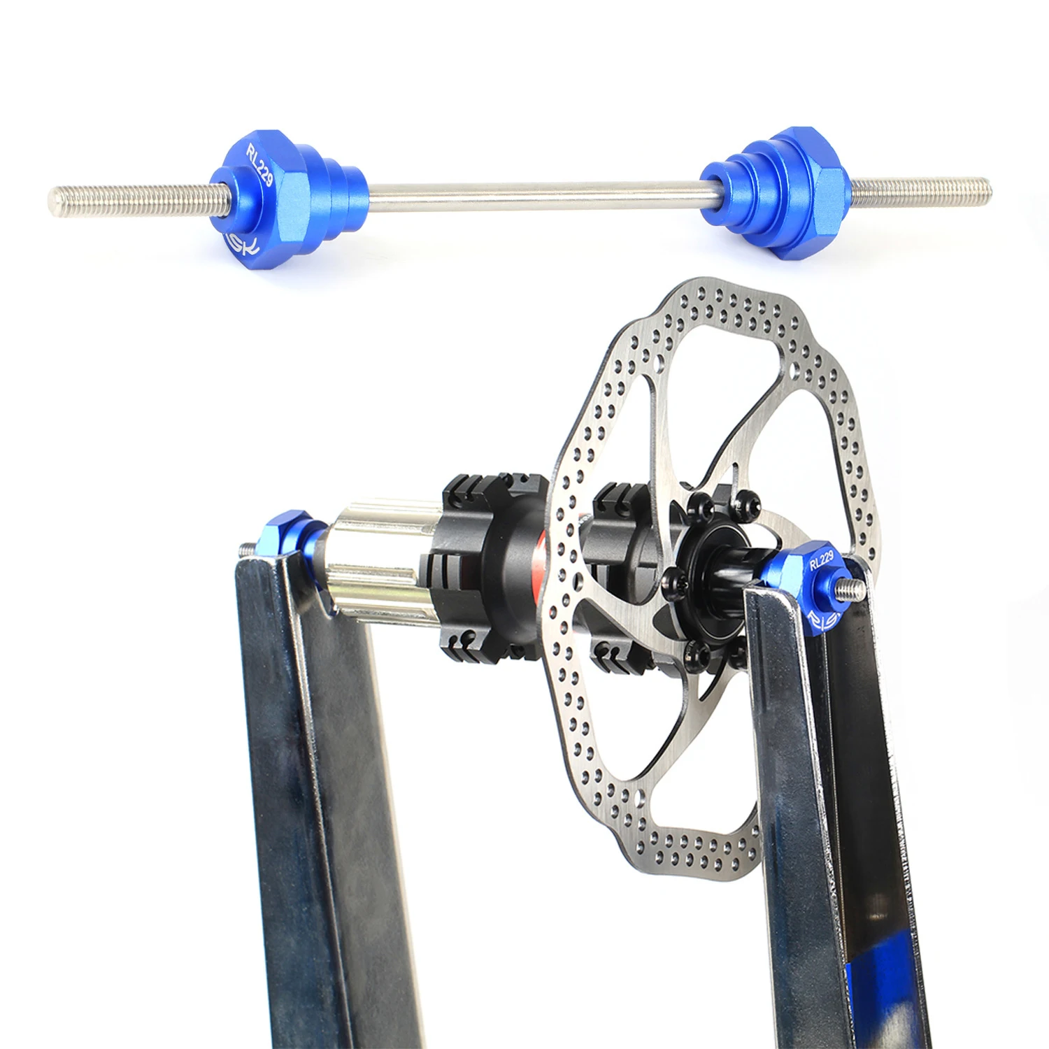 Universal Thru Axle Adaptors Wheel Fixing Truing Stand Mechanic Tool 12/15/20 mm 