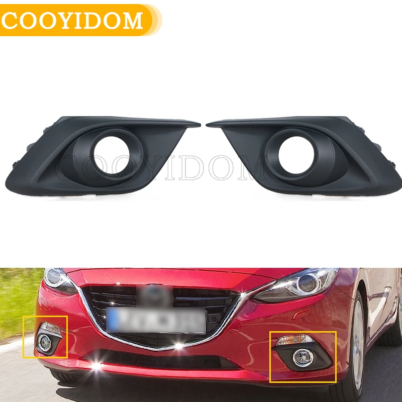 Fog Light Gill Grille Cover Headlight Auto Fog Lamp Frame Hood Bkd150