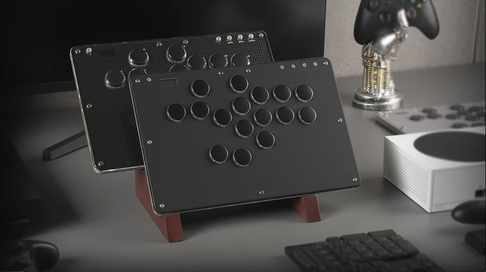 Haute42 Arcade-Joystick Hitbox Hebelloses Arcade-Steuergerät für PC/PS4/PS5 Hitbox Fightstick Hebelloses Arcade-Stick-Steuergerät – Detail 24