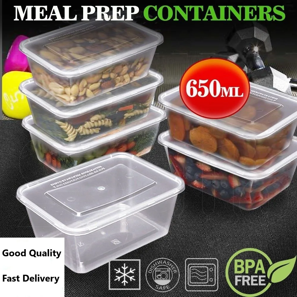 SanwishContainersWithlidsClearPlasticHighQualityTubsMicrowave