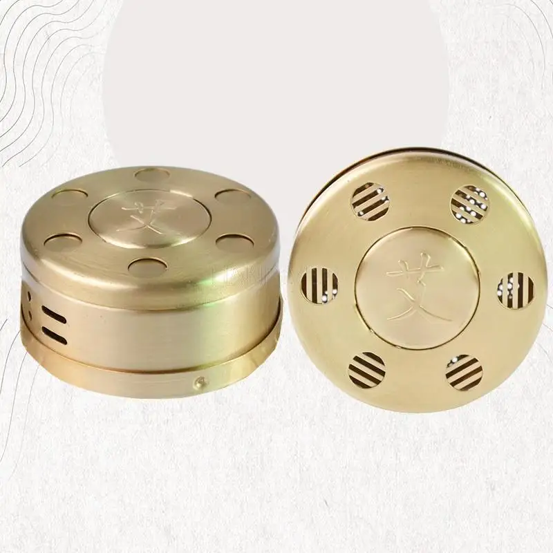 Thickened moxibustion box pure copper stainless steel moxibustion temperature control warm appliance household 1pcs