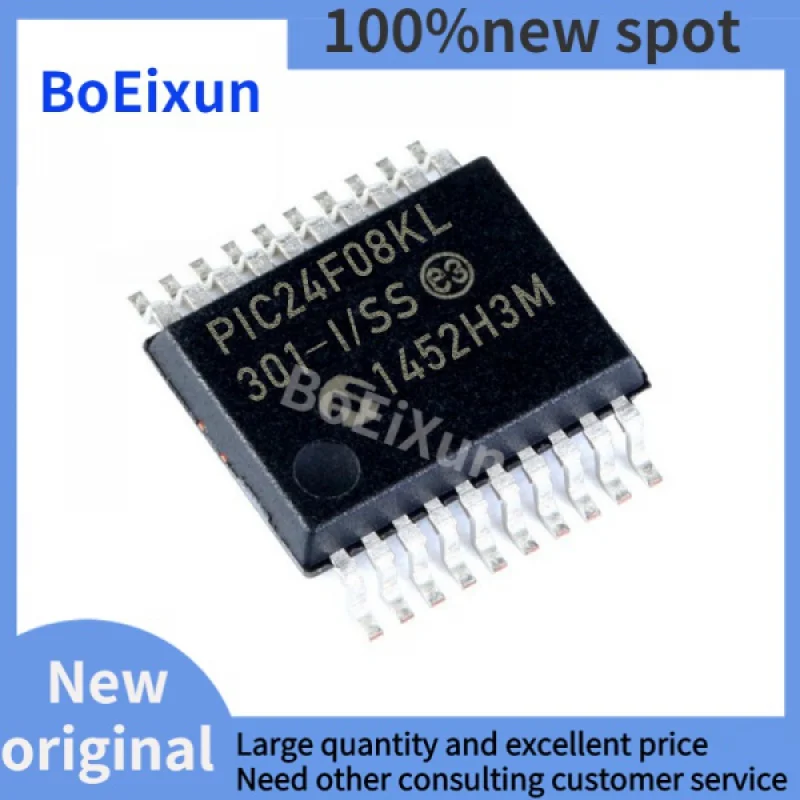 

1-100 PCS PIC24F08KL301-I/SS SSOP-20 224F08KL301 Embedded Microcontroller IC Chip Package SOP Brand New Original