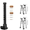 Stand Upright Walkers with Seat for Seniors Elderly Foldable Double Arm Walker Aid Walking Rehabilitation Equipment Crutch Chair 5
