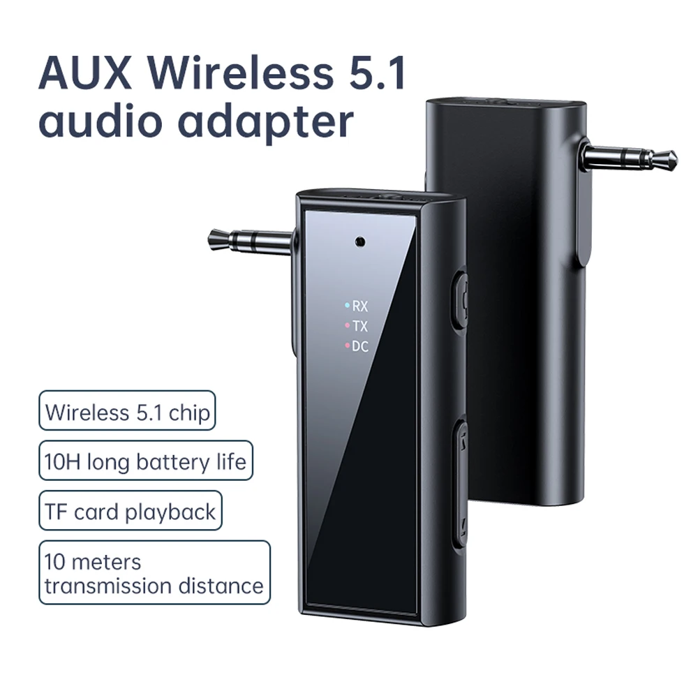 Wireless Bluetooth Transmitter Receiver 2 in 1 bluetooth transceiver adapter bluetooth audio receiver audio adapter bluetooth aux adaptor bluetooth adapter 3.5mm Jack Audio AUX Adapter For Car Audio Music Aux Handsfree