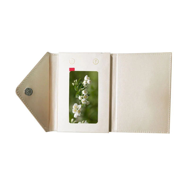 High Quality 4.3 Inch LCD Screen Video Greeting Card PU Leather Material With 128MB Memory