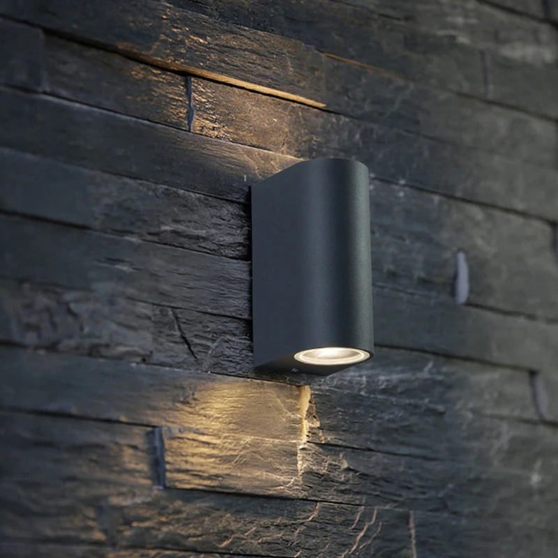 Waterproof LED Outdoor Wall Lamp IP65GU10 Upper Lower Lighting Porch Garden Lamp Indoor Bedroom Bedside Home Decor wall light