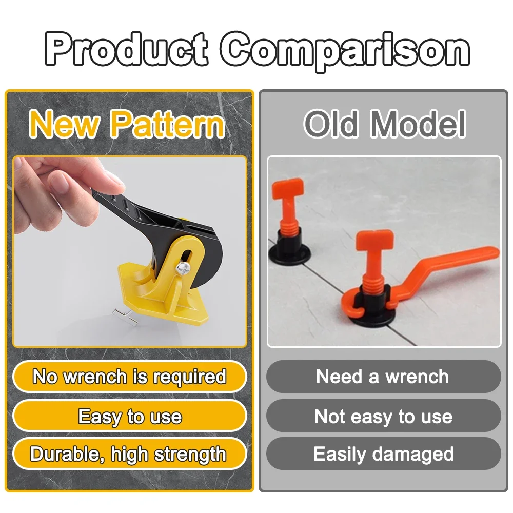 10pcs Tile Leveling System Adjuster Positioning Artifacts Leveler Locator Spacers For Flooring Wall Tile Construction Tools,tile spacers,tile leveling tools