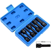 7Pcs 3/8 Bit Socket Set Impact Drill Bit Adapter H/T/M Type for Car Auto Bicycle Repair Hand Tools Power Drills Socket Wrench 2