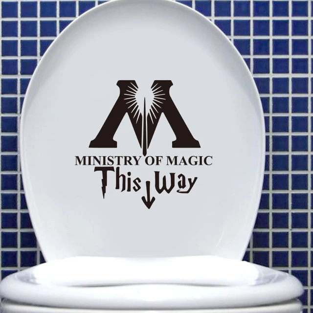 Ministry Magic Way Wall Sticker, Stickers Bathroom Harry Potter