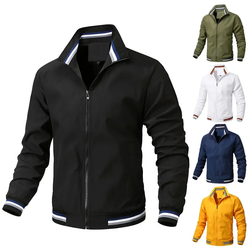 

Новинка 2023, ветрозащитная Повседневная Уличная спортивная куртка-бомбер для мужчин, популярная верхняя одежда, качественная ветровка в китайском стиле, Мужское пальто