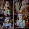 30pcs Children's Luminous Tattoo Stickers Kids Glow Body Paster Unicorn Butterfly Animal Dinosaur Mermaid Cartoon Stickers Gift 3