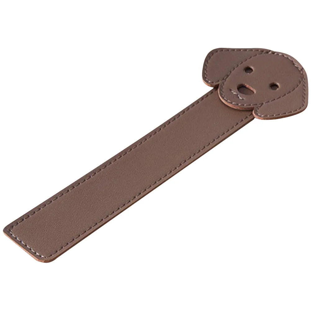 Dog Themed Bookmark PU Animal Page Marker for Books Smooth Edge Reader Gift for Women Men Children Holiday Present