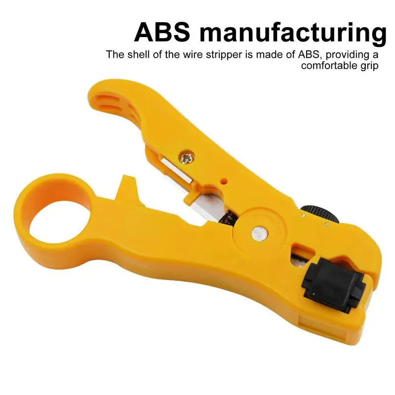 Wire Stripper Coaxial Cable Cutter Universal Prepping Tools Multifunctional Wire Strippers for Coaxial Cables Network Cables wire stripper tools multi functional tools electrician tools