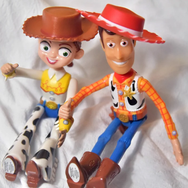 Kawaii Disney Toy Story Woody Jessie Action Figure Toys Creative Anime Woody Jessie Cartoon Doll Toys Regalo Di Compleanno Per Chilrden