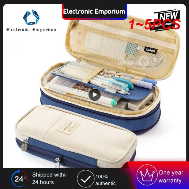 

Большой Вместительный карандаш, 1 ~ 5 шт., канцелярские принадлежности, школьные принадлежности, Пеналы, чехол, Фотосумка, Студенческая детская ручка