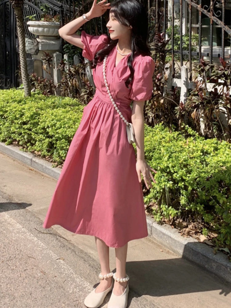 ぽんぽん丸さま SQUARE-SLEEVES DRESS エンフォルド｜ファッション