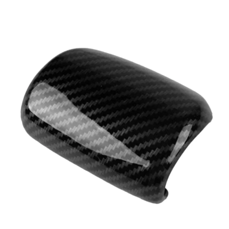 1pcs Black Carbon Fiber Style Gear Shift Knob Cover Trim for Honda CRV -