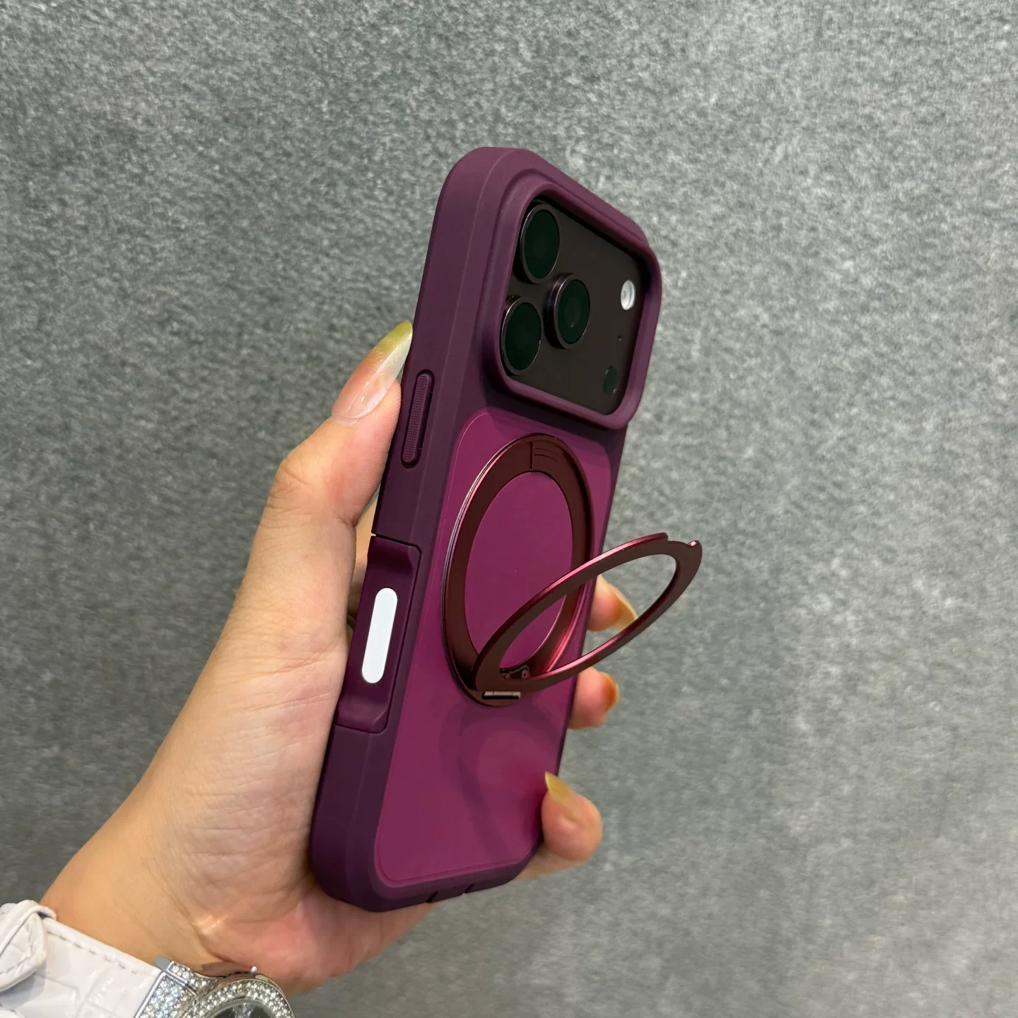 Swivel Folding Armor Silicone Shockproof Case with Camera Protection