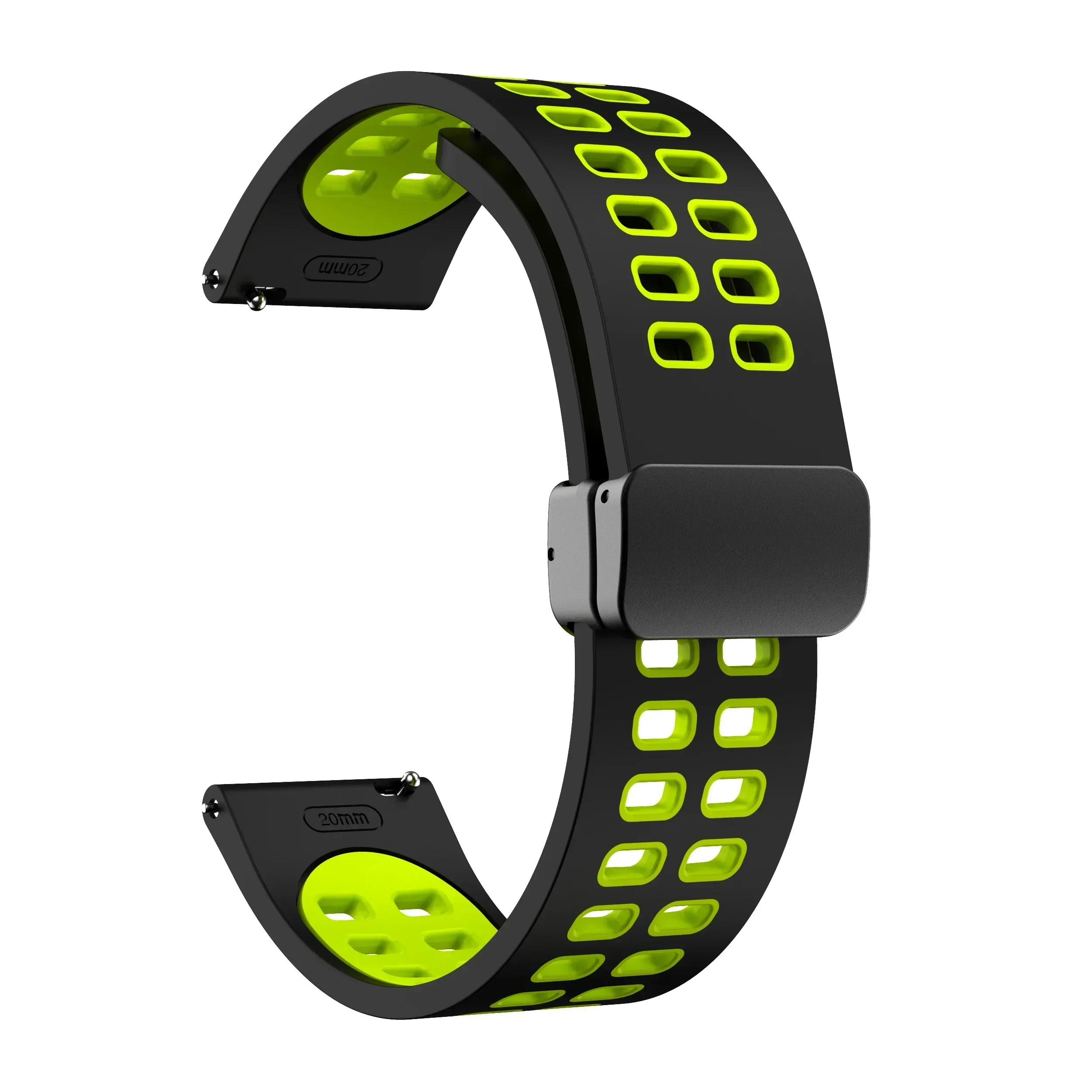 Premium Silicone Magnetic Strap – 20mm/22mm | Universal Fit