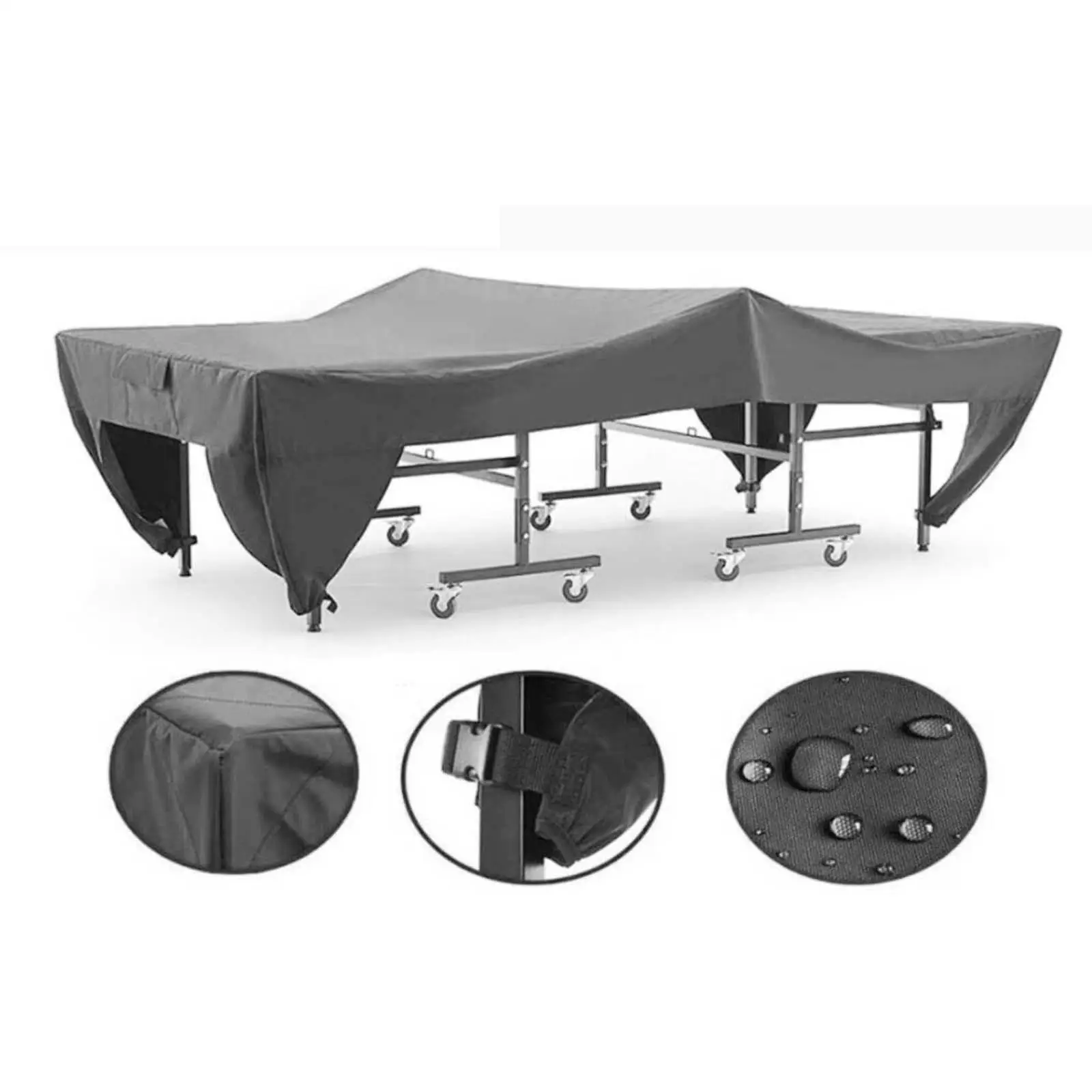Table Tennis Table Cover Water Resistant Protective Cover for Outdoor Indoor Ping Pong