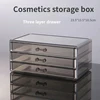 Multi-layer Drawer Acrylic Transparent Makeup Storage Organizer Large Cosmetic Display Case Stackable Drawers Dresser 6
