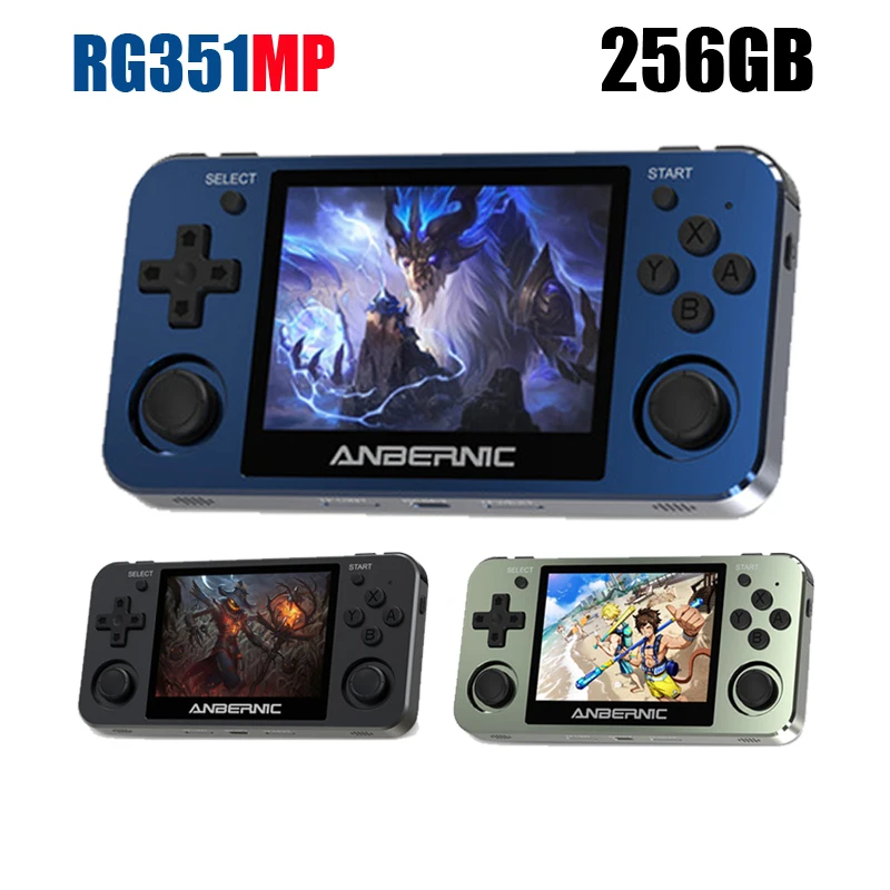 

15000 Games RG351MP 64 Bit Retro Game Console Metal Version RG351M-New Updated Screen RK3326 Open Source Linux System