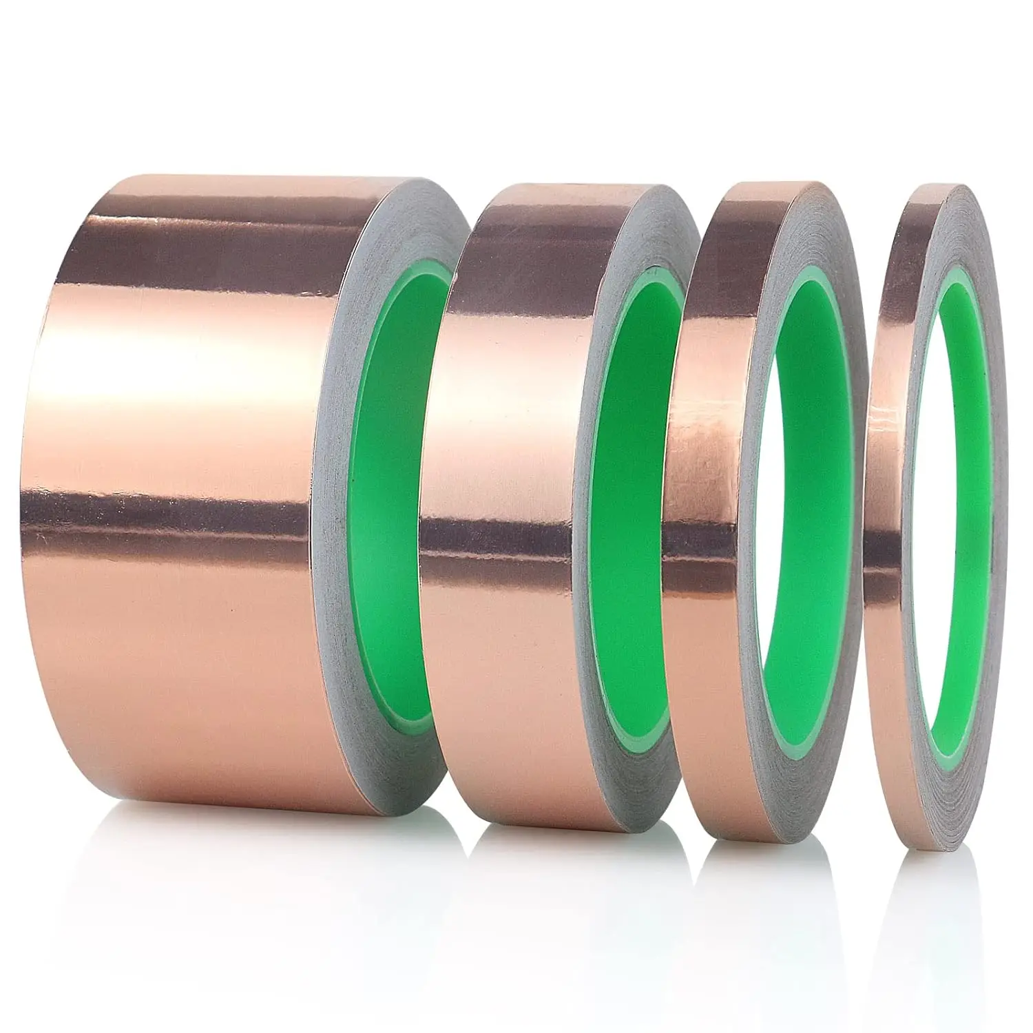 Premium Double-Sided Conductive Copper Foil Tape for Stained Glass, EMI Shielding, and Crafts