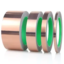 Premium Double - Sided Conductive Copper Foil Tape for Stained Glass, EMI Shielding, and Crafts